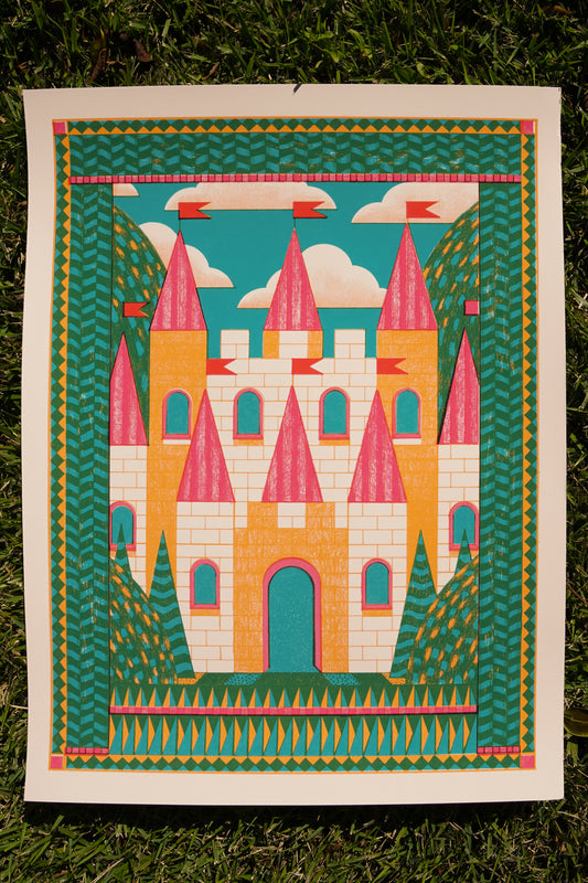 Castle Giclee Print poster 12"x16"